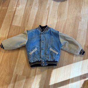 Vintage Gap Varsity Jean bomber jacket